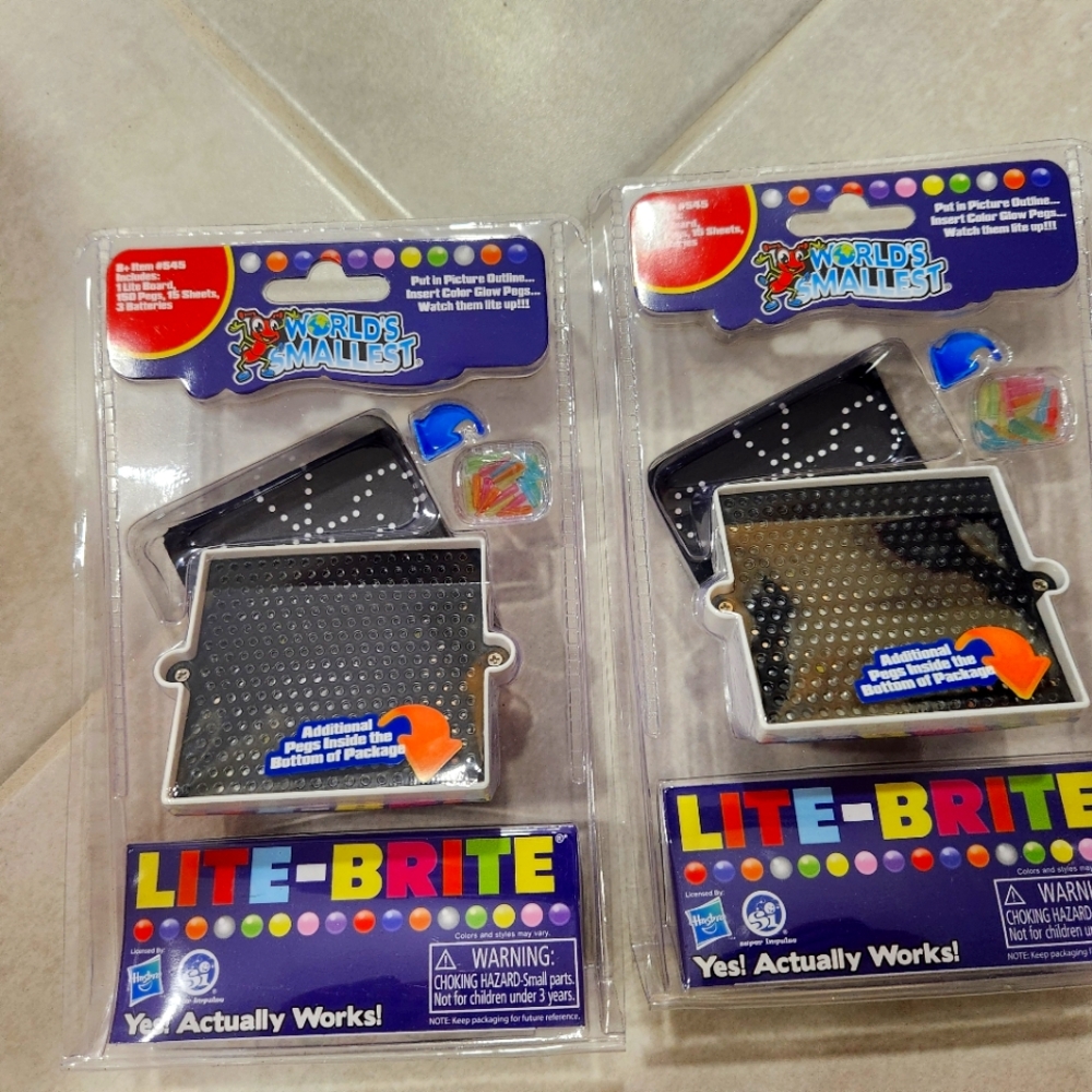 Two Mini LiteBrites
